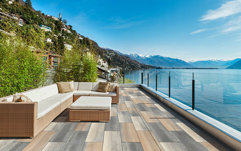 Terrasse Alpenpanorama