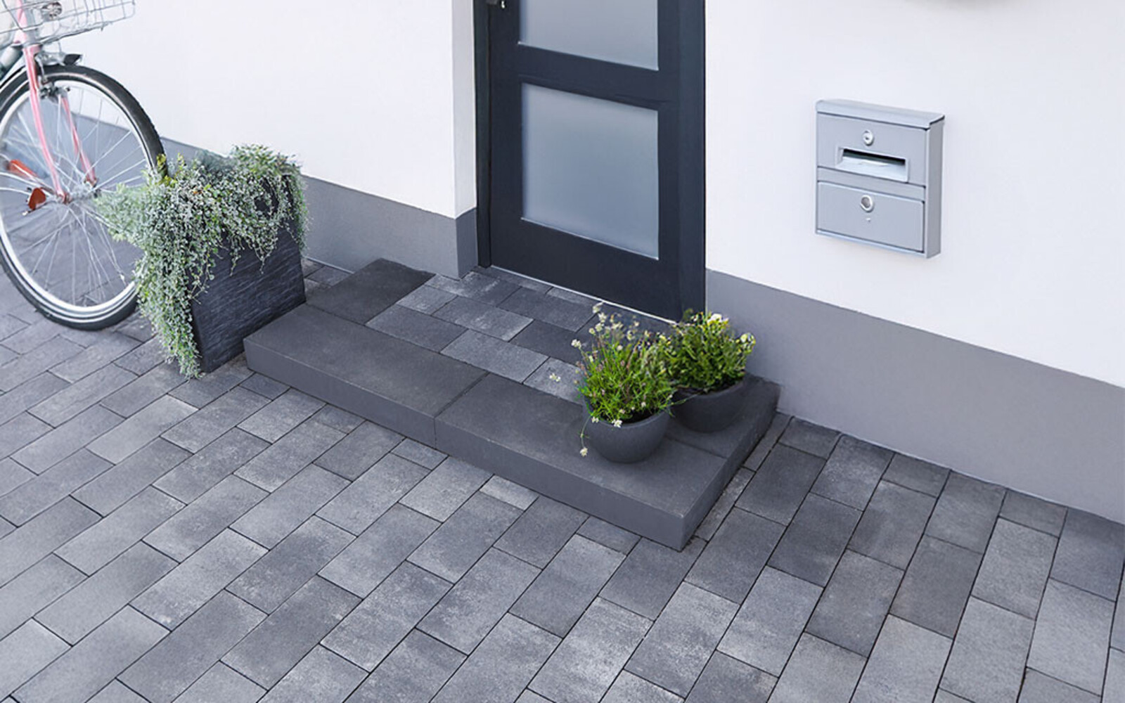 CortonaFlair-Pflaster grau-anthrazit-nuanciert