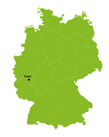 Deutschlandkarte Ausbildungsstandorte Mechatroniker EHL