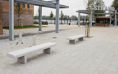 Parkbank Beton leicht fortlaufend