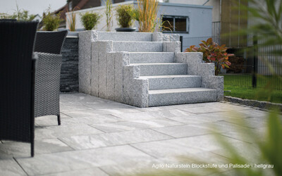 Agilo Naturstein Blockstufe