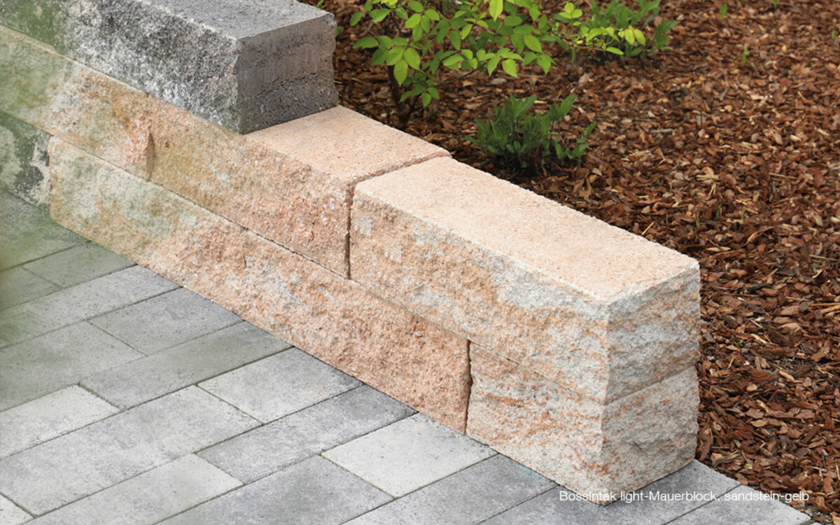 Mauersteine mediterran beige