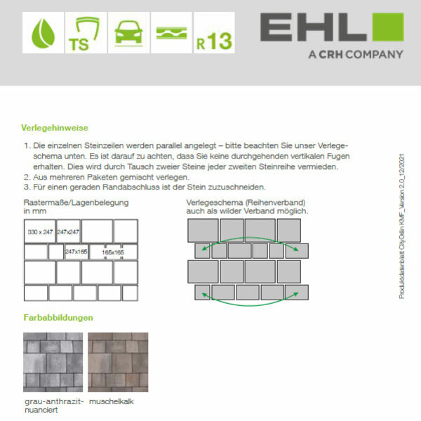 EHL Datenblatt CityDrän Kombi-Mehrformat