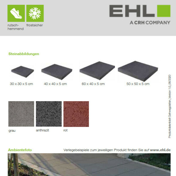 Gehwegplatten Produkte Ehl Ag