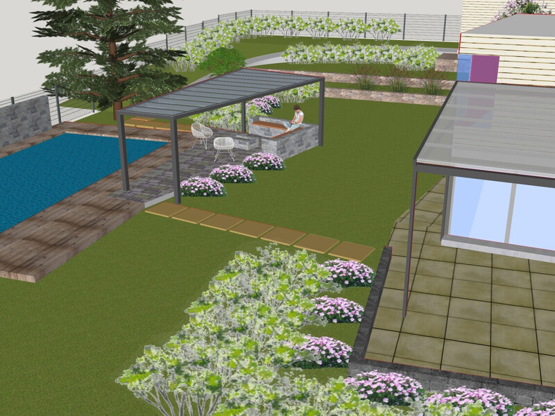 EHL Design Service, Luftaufnahme Terrasse