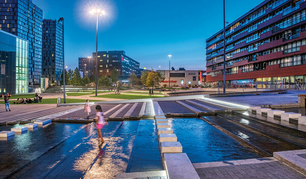 De Esplanade Almere Wasserspiel