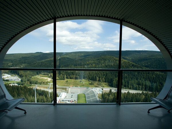 Skisprungschanze Aussicht