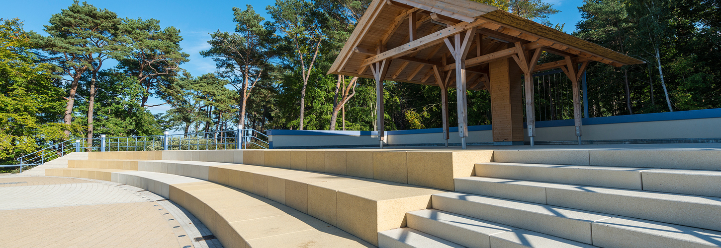 Freiluftbühne Zempin Usedom Sitzstufen