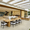 Terrassenplatten in Greige vor moderner Terrasse mit Lounge und Essbereich