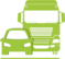 Piktogramm mit Auto und Lkw für geringen Schwerlastverkehr