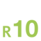 Piktogram R10 grün auf weißem Hintergrund