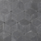 EHL anthrazit Impera-Pflaster, hexagonal verlegt, betoniert für Außenanlagen