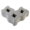 EHL Winkel-Rasenstein grau, 30x30x10 cm, Betonstein für Garten und Landschaftsbau