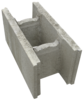 EHL Schalungsstein 50x30x25 cm, grauer Beton-Mauerstein für Garten- und Landschaftsbau