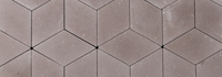 EHL Impera-Pflaster in Nussbraun, hexagonale Verlegung für Gartenweg und Terrasse