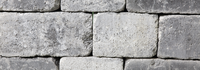 EHL Mauersteine grau-anthrazit nuanciert, gemauert aus strukturiertem Betonstein