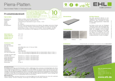 EHL-Datenblatt-Pierra-Platten