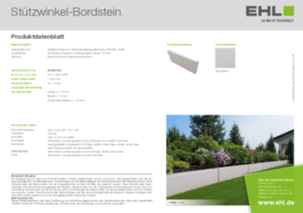 EHL-Datenblatt-Stützwinkel-Bordstein