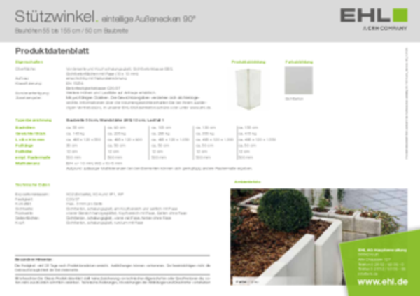 EHL-Datenblatt-Stuetzwinkel_1tlg_Aussenecke_55-155cm_hoch_50cm_breit